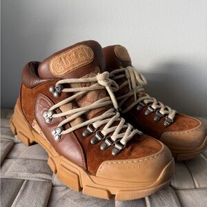 Gucci Mans Flashtrek GG Supreme Hiking Fashion Sneaker US 10-10.5